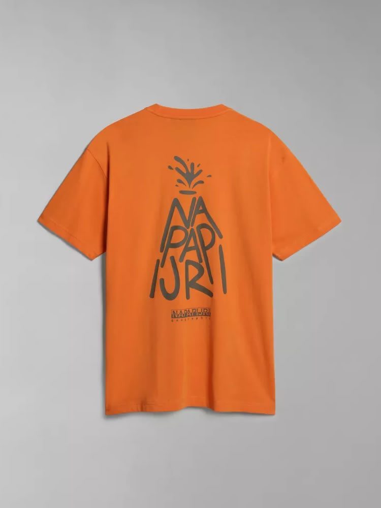 NAPAPIJRI TSHIRT S PAJAS SS ORANG AMBER