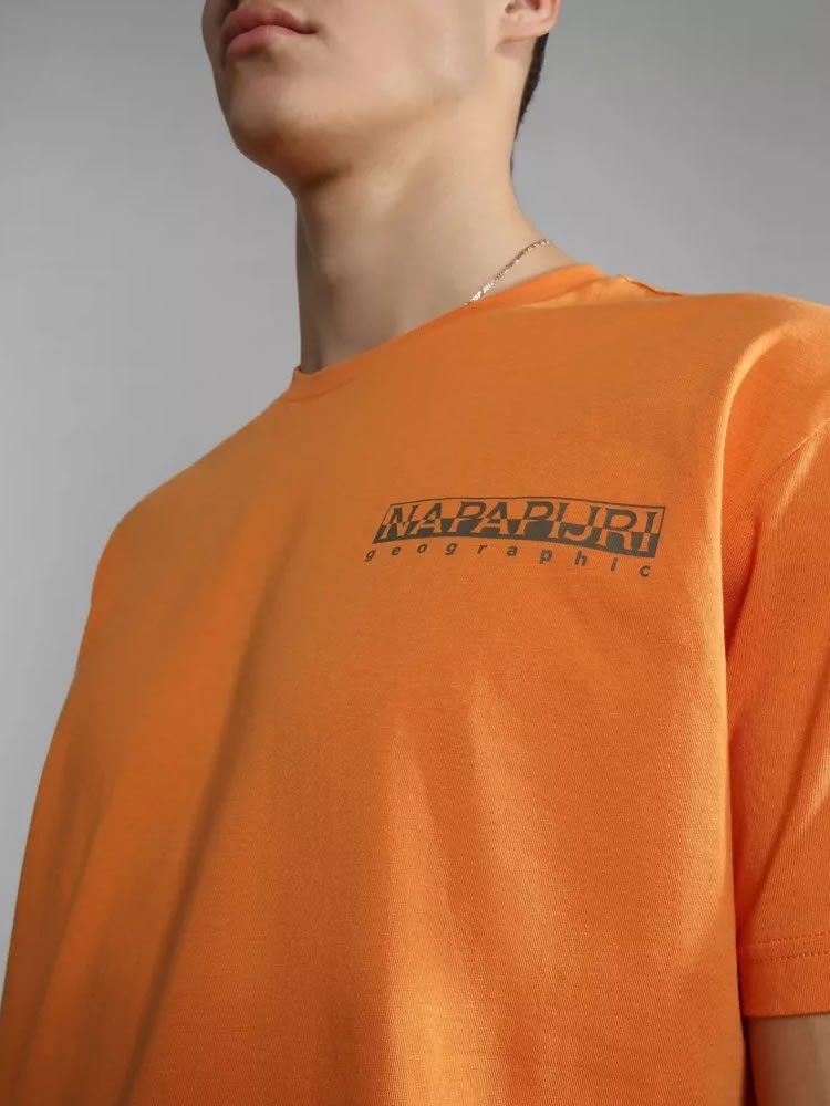 NAPAPIJRI TSHIRT S PAJAS SS ORANG AMBER