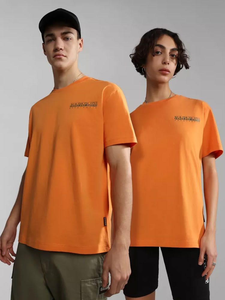 NAPAPIJRI TSHIRT S PAJAS SS ORANG AMBER