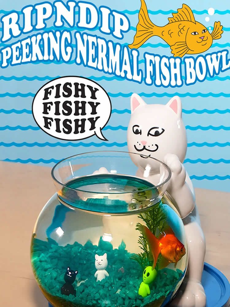 RIPNDIP PEEKING NERMAL FISH BOWL CLEAR