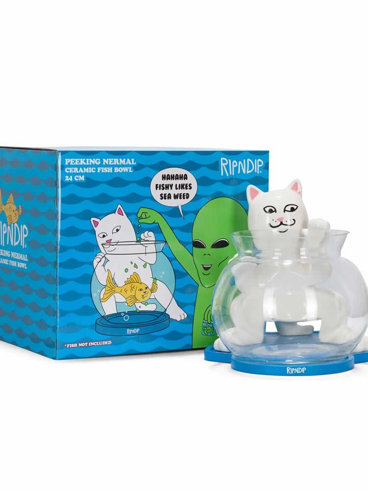 RIPNDIP PEEKING NERMAL FISH BOWL CLEAR