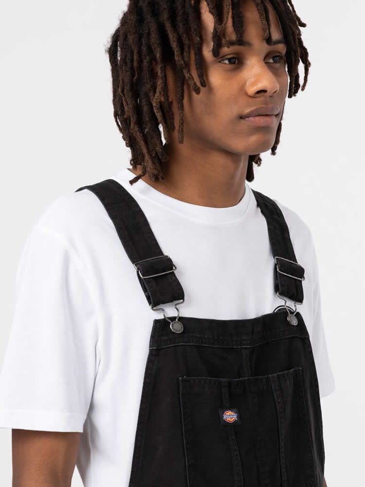 DICKIES DUCK CANVAS BIB SW BLACK