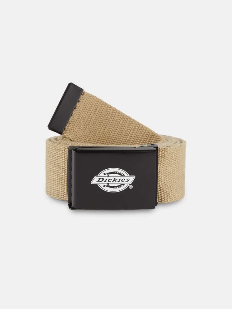 DICKIES ORCUTT  WEBBING BELT KHAKI, One Size