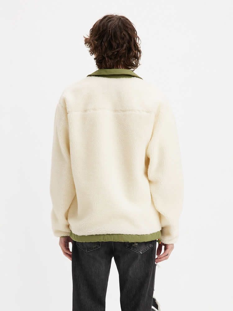 LEVIS BUCHANAN SHERPA JACKET EGRET