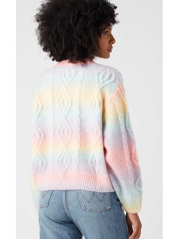 WRANGLER CABLE KNIT SICK PINK