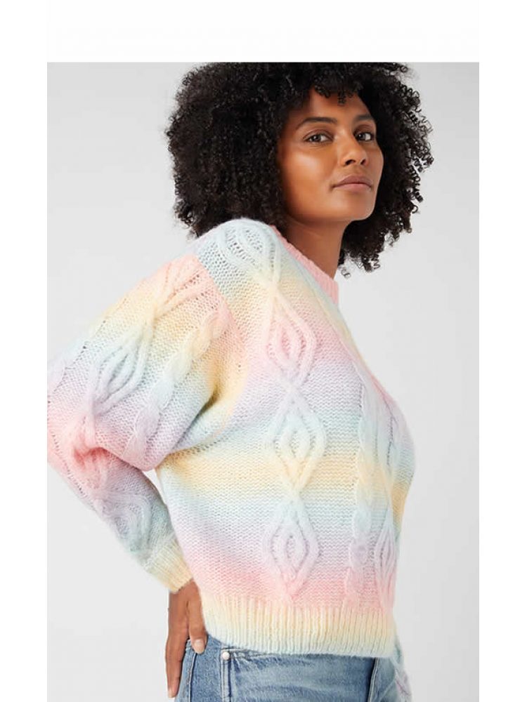 WRANGLER CABLE KNIT SICK PINK