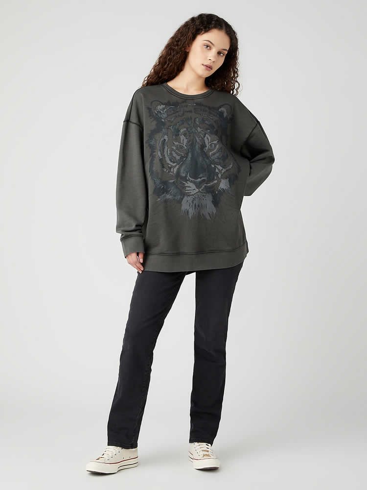 WRANGLER RETRO SWEATSHIRT FADED BLACK