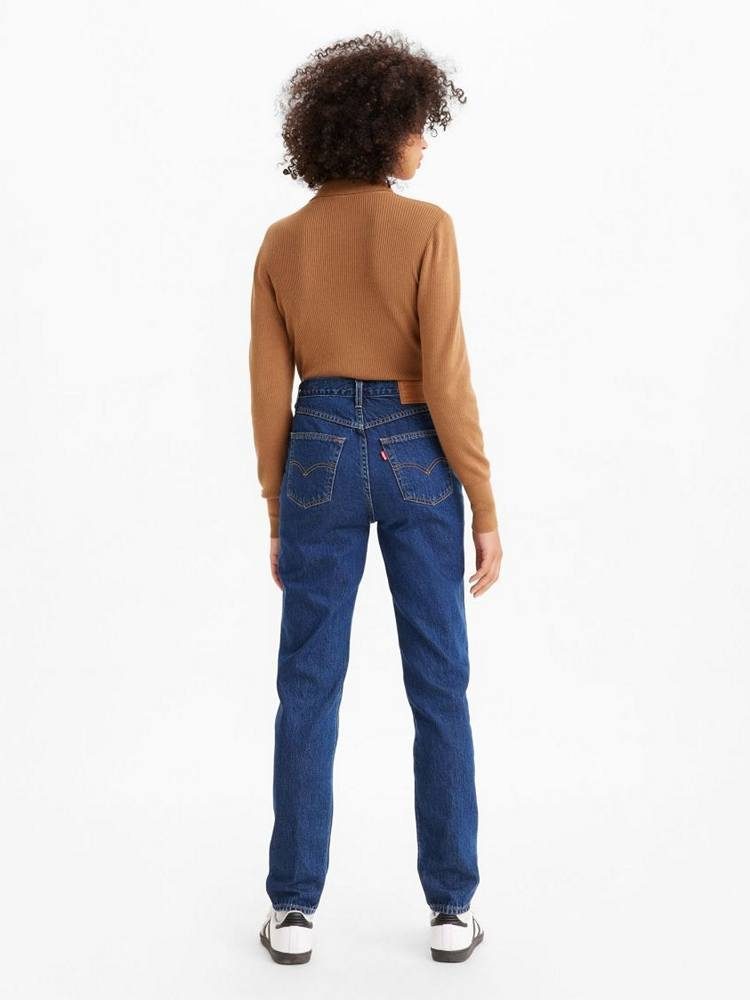 LEVIS 80S MOM JEAN DARK INDIGO - FLAT FINISH