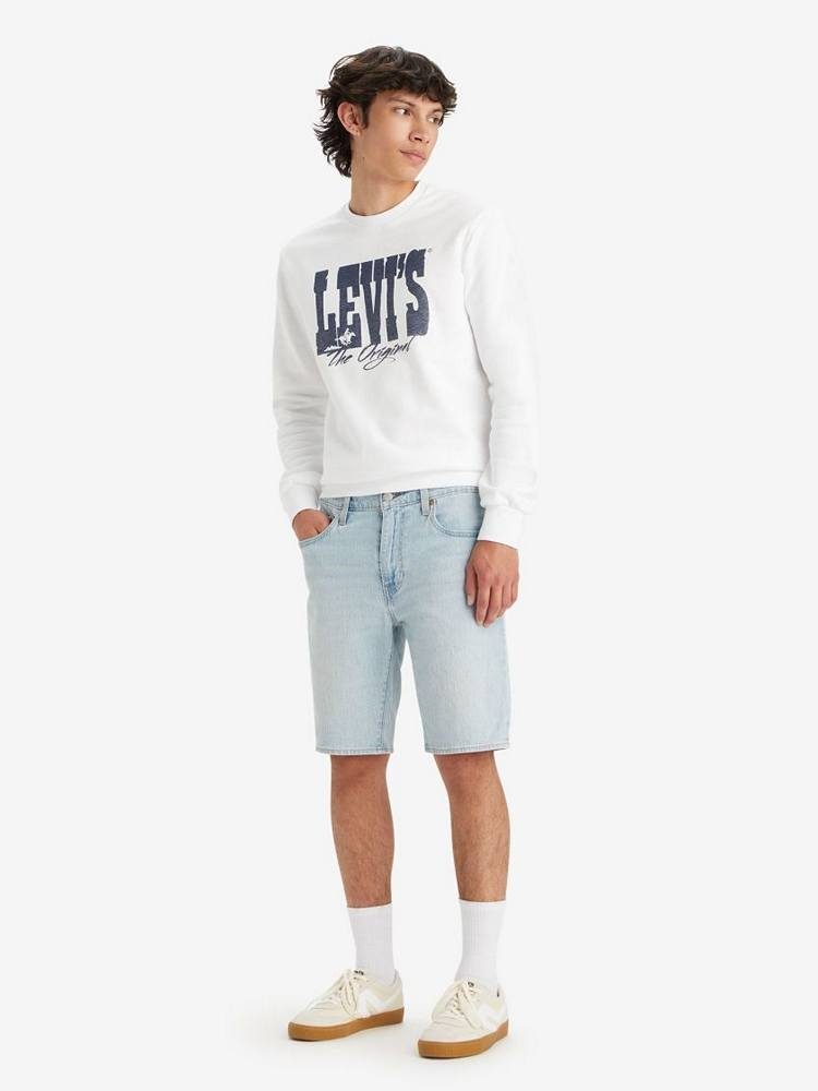 LEVIS 405 STANDARD SHORTS LIGHT INDIGO - WORN IN