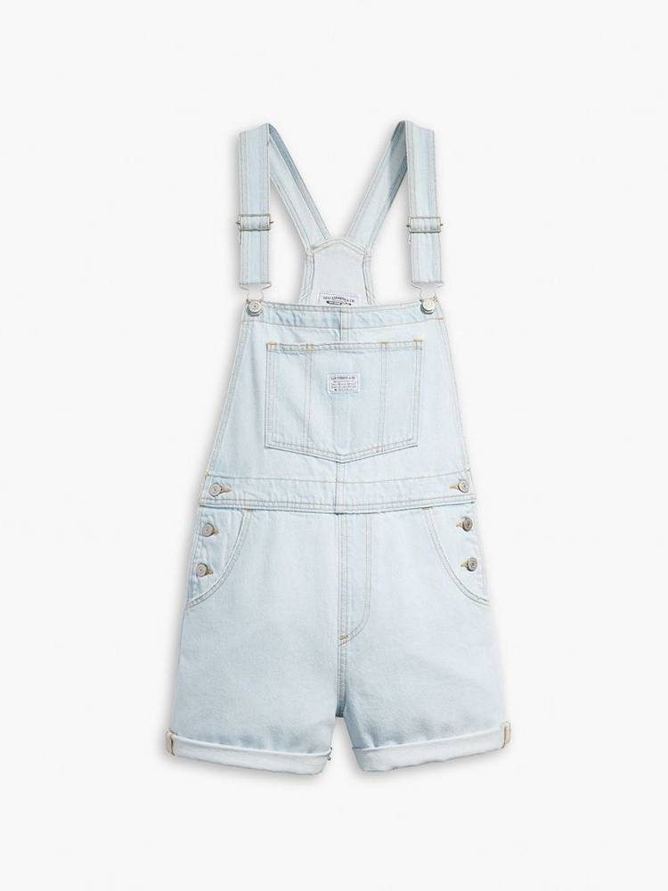 LEVIS VINTAGE SHORTALL LIGHT INDIGO - FLAT FINISH