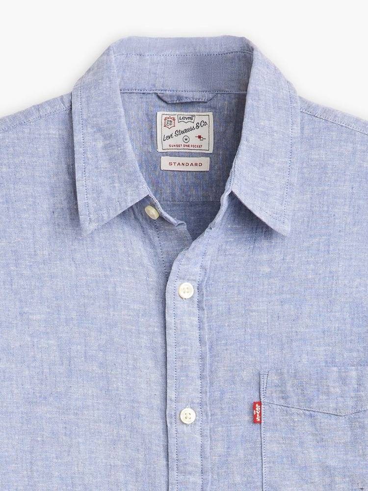 LEVIS S/S SUNSET 1 PKT STANDRD BLUES