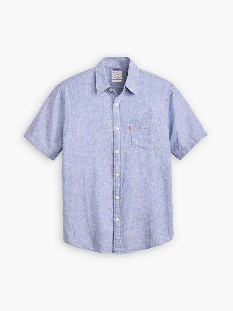 LEVIS S/S SUNSET 1 PKT STANDRD BLUES