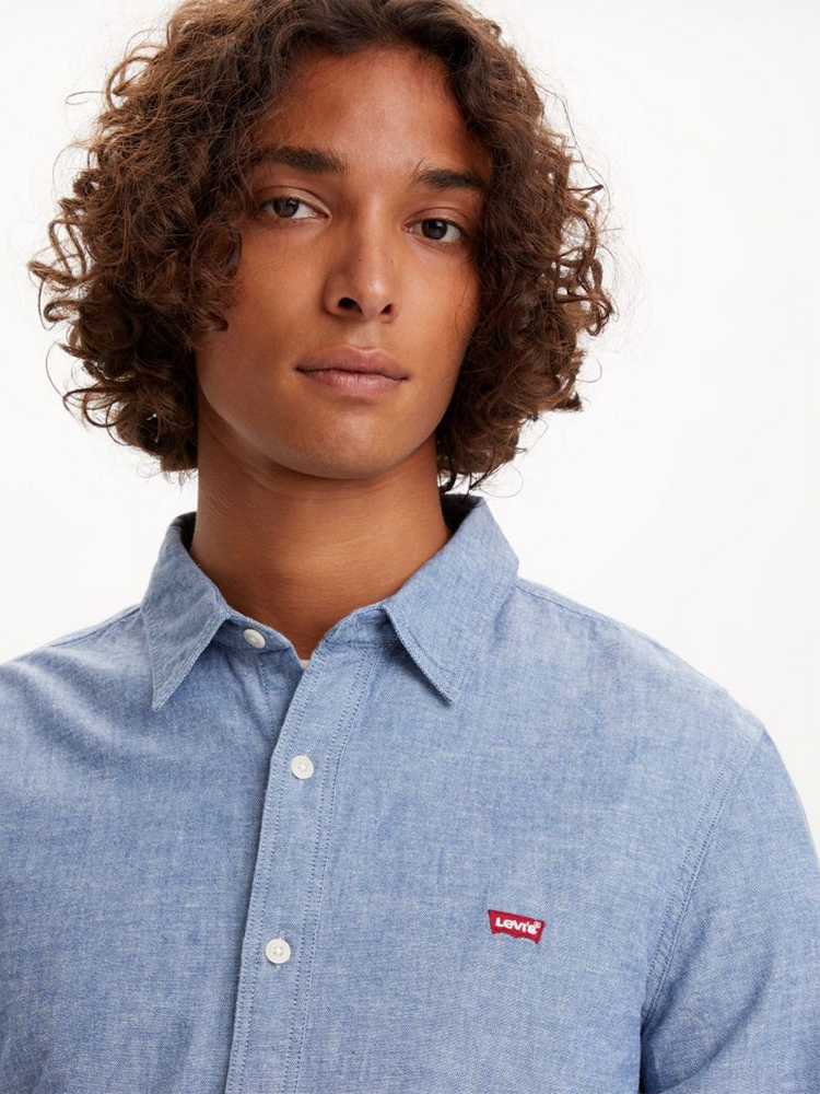 LEVIS LS BATTERY HM SHIRT SLIM BROWNS