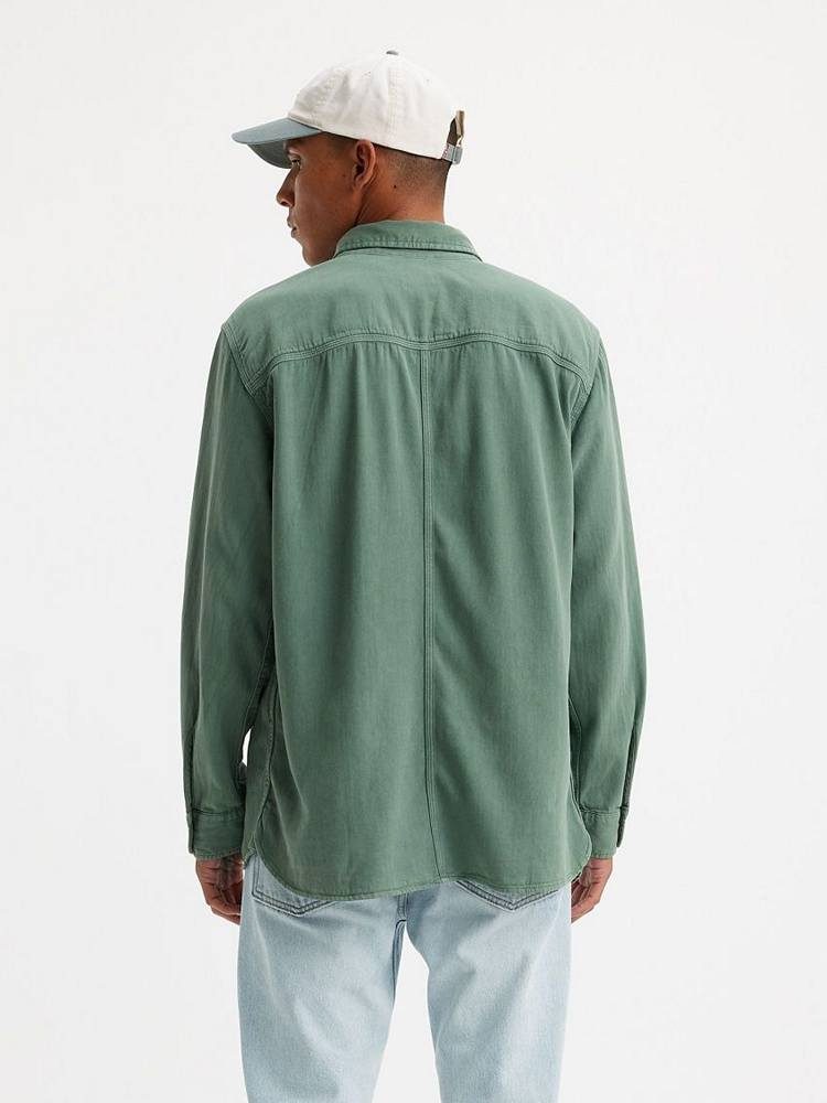 LEVIS LS AUBURN WORKER GREENS SHIRT