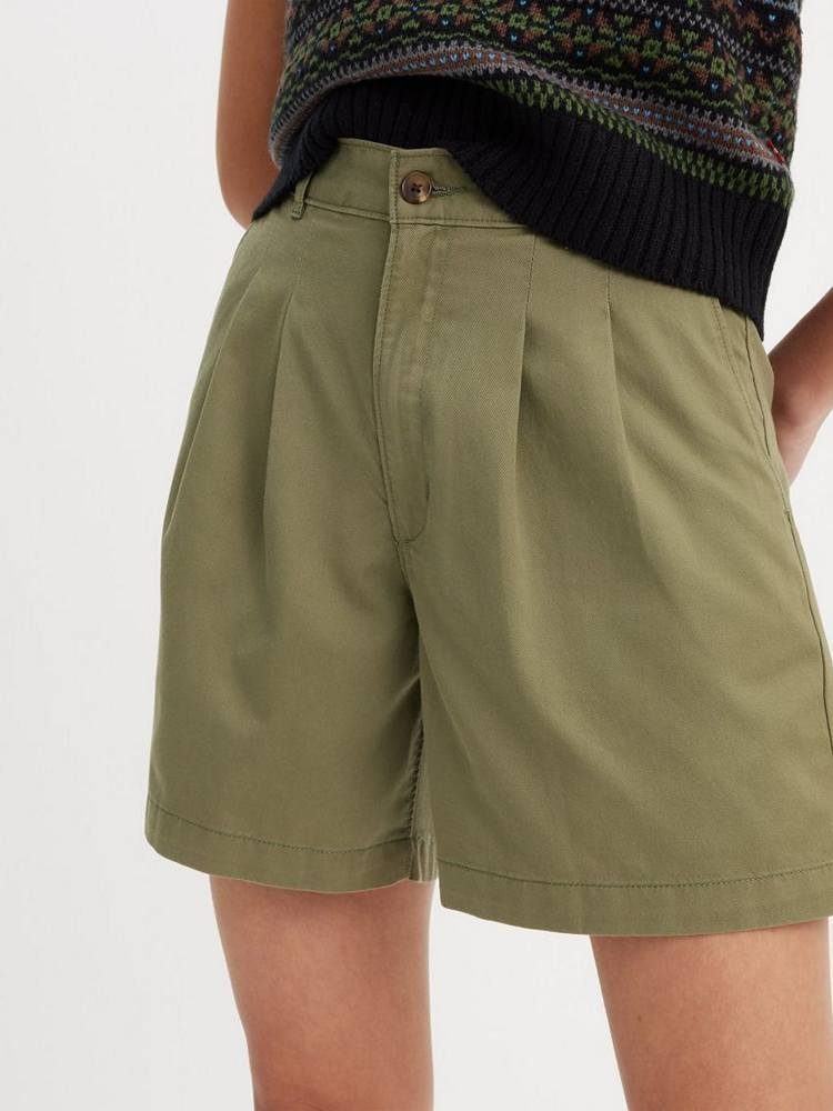 LEVIS PLEATED TROUSER SHORT GREENS