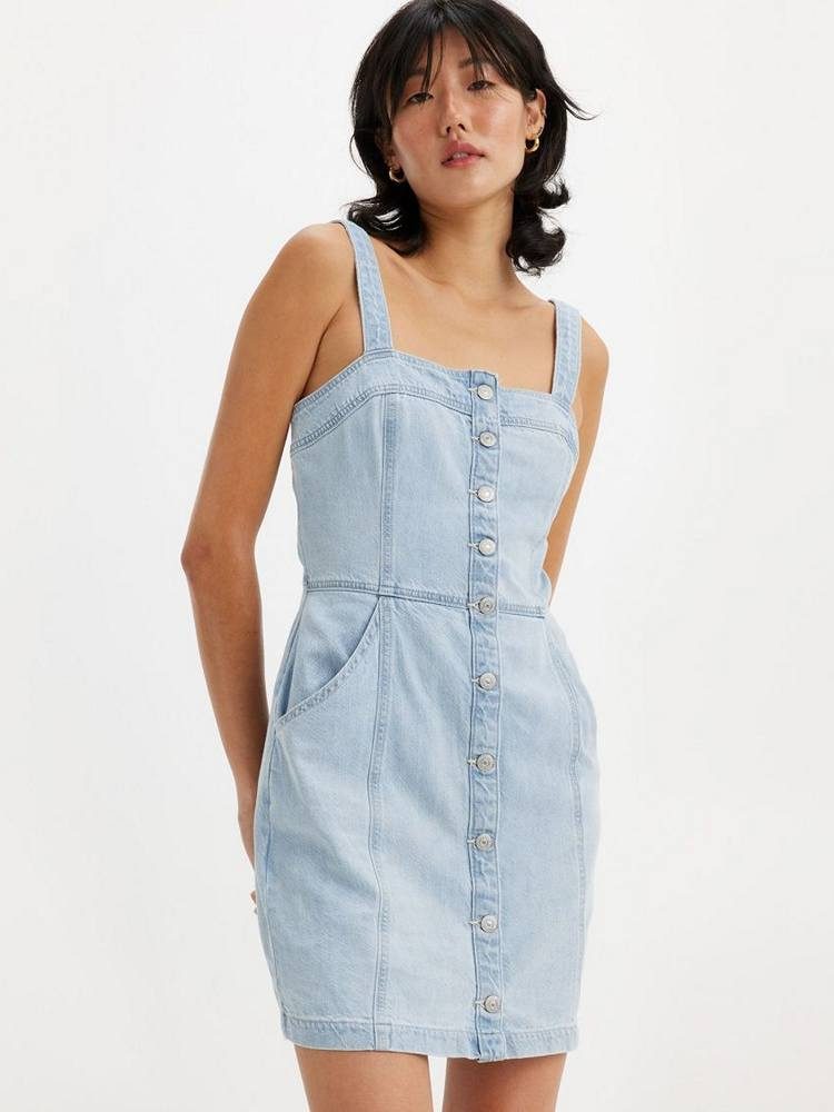 LEVIS DREA DRESS LIGHT INDIGO - WORN IN