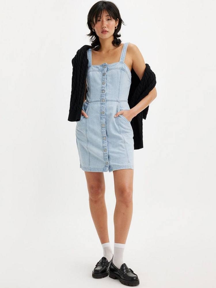 LEVIS DREA DRESS LIGHT INDIGO - WORN IN