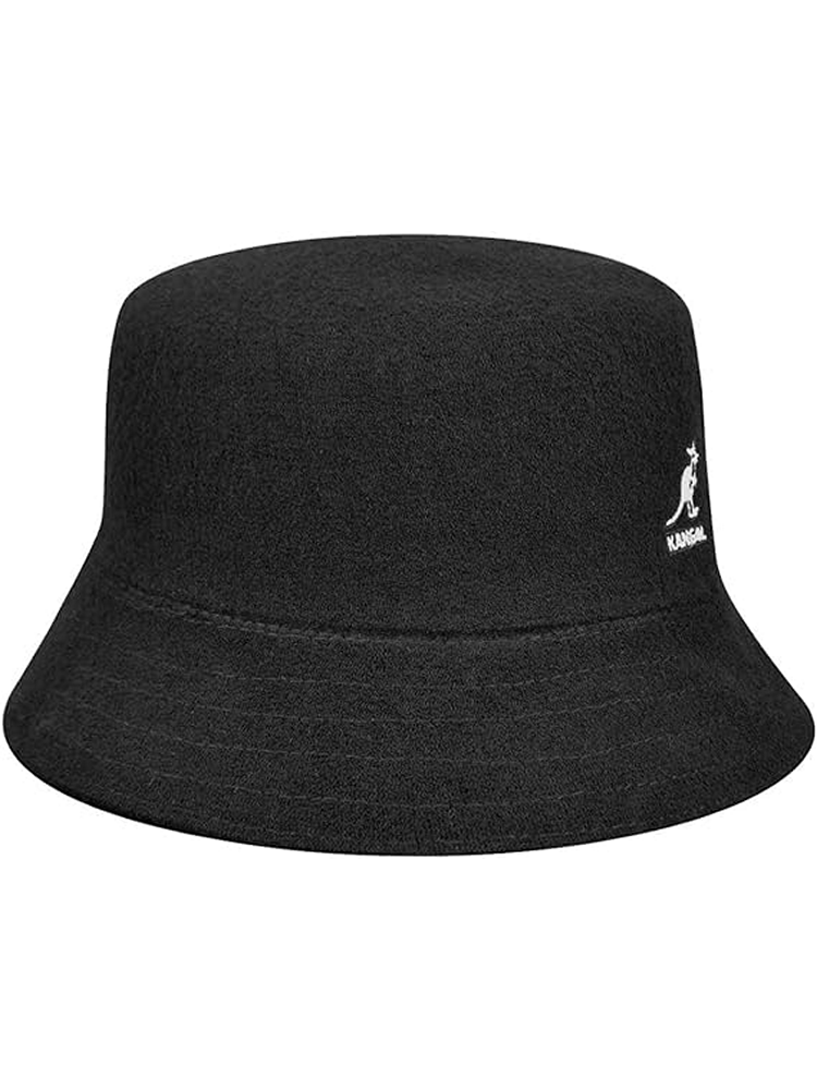 The Kangol Bermuda is an update of the legendary bucket hat that has been sported by famous rappers during the golden era of the 80s...remember Kool Keith, LL Cool J, Slick Rick and other flamboyant guys with outstanding microphone skills. The iconic Kangol Bermuda Bucket Hat is equipped with a terry cloth-inspired texture as well as basic features such as the unique bell-like shape, a moisture-absorbing sweatband at the interior, and the famous Kangol kangaroo logo embroidered at wearer's left. 45% modacrylic, 40% acrylic, 15% nylon; headband: 100% nylon.