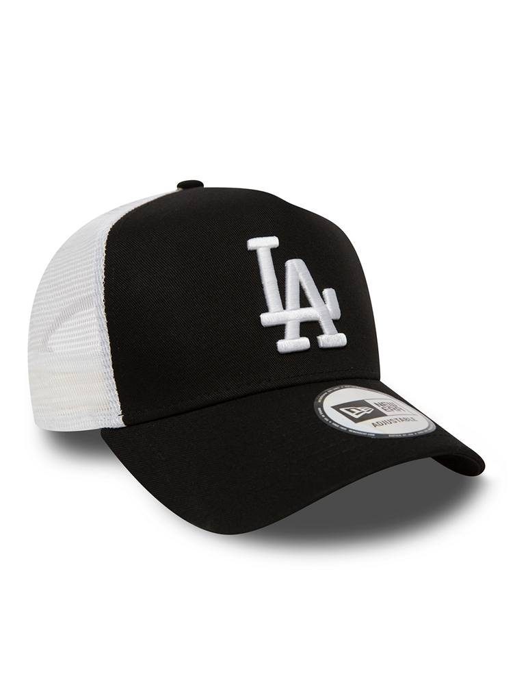 NEW ERA CLEAN TRUCKER LOS ANGELES DODGERS BLACK/WHITE CAP