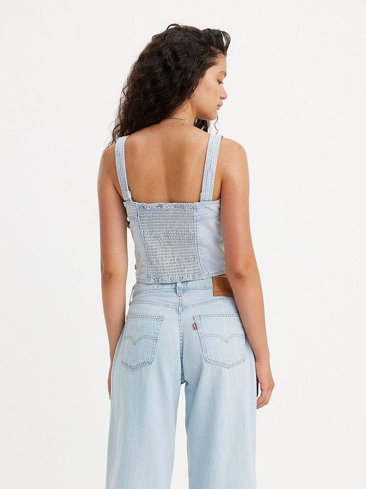 LEVIS DREA TANK LIGHT INDIGO - WORN IN