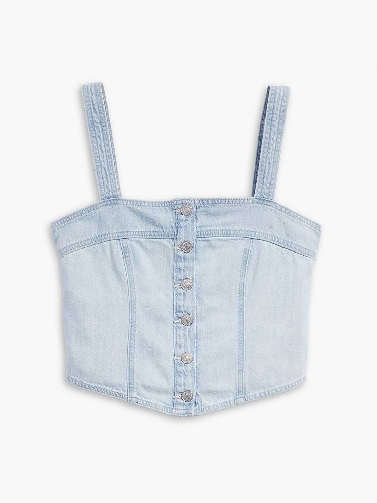 LEVIS DREA TANK LIGHT INDIGO - WORN IN