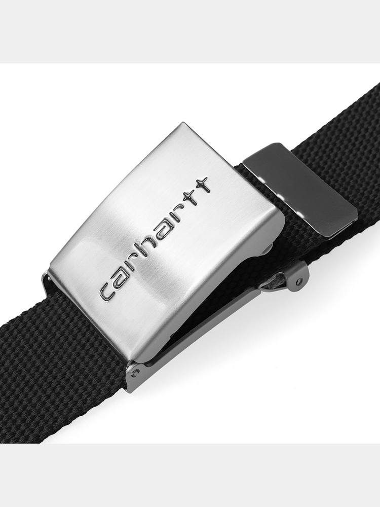 CARHARTT WIP Clip Belt Chrome BLACK