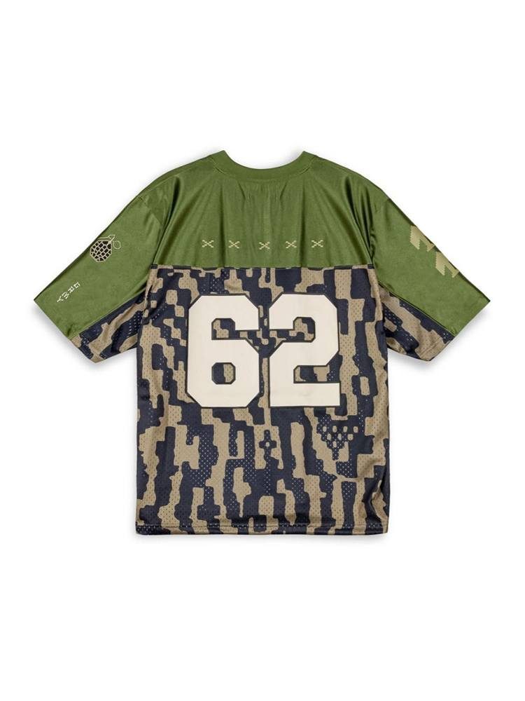 GRIMEY LUCKY DRAGON MESH FOOTBALL JERSEY GREEN