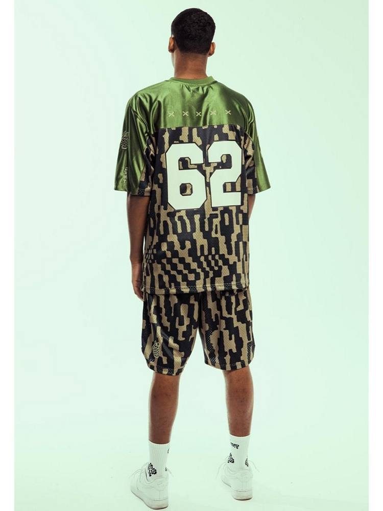 GRIMEY LUCKY DRAGON MESH FOOTBALL JERSEY GREEN