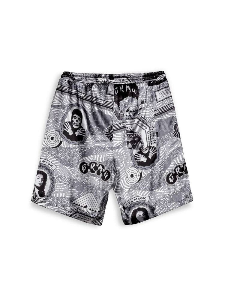 GRIMEY SUPASTAR SATIN SHORT BLACK