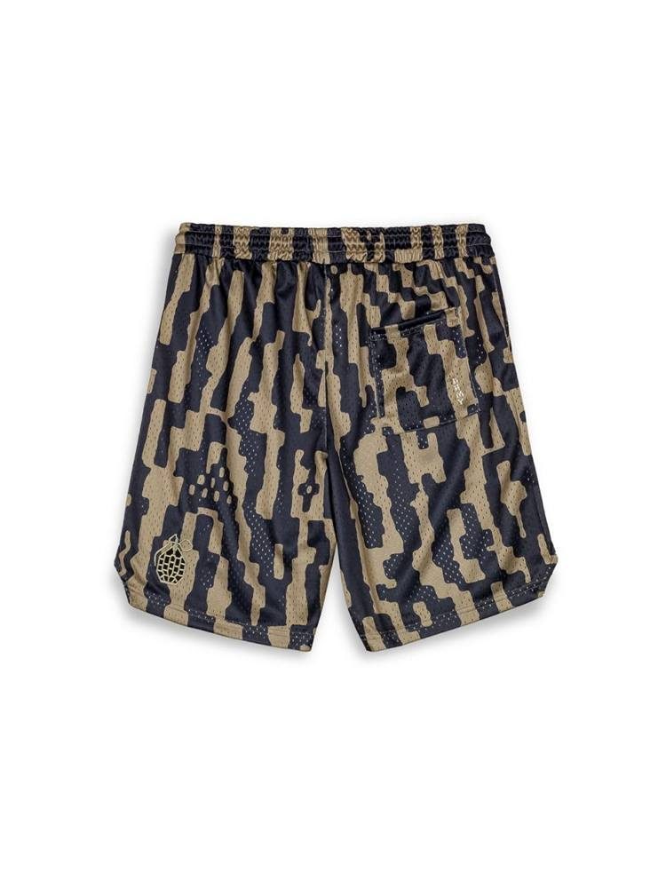 GRIMEY LUCKY DRAGON MESH BASKET SHORTS GREEN