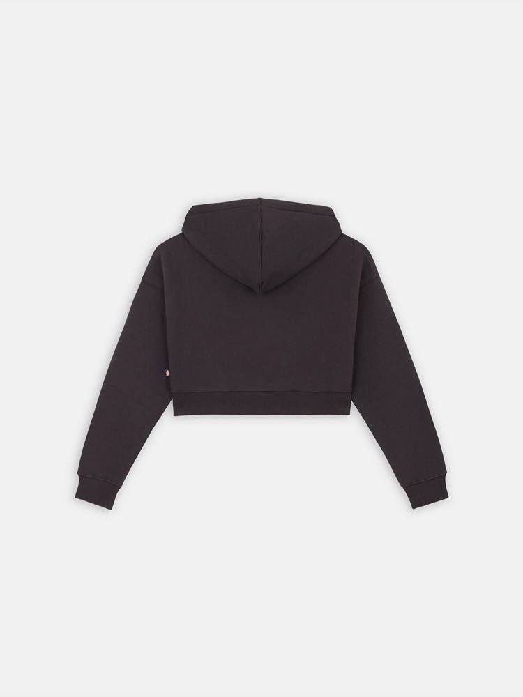 DICKIES OAKPORT CROPPED HOODIE BLACK