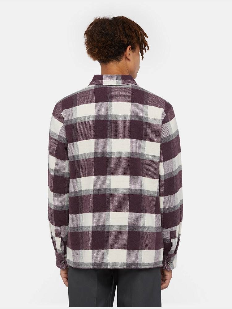 DICKIES PLAID COALING LS SHIRT PLUM PERF