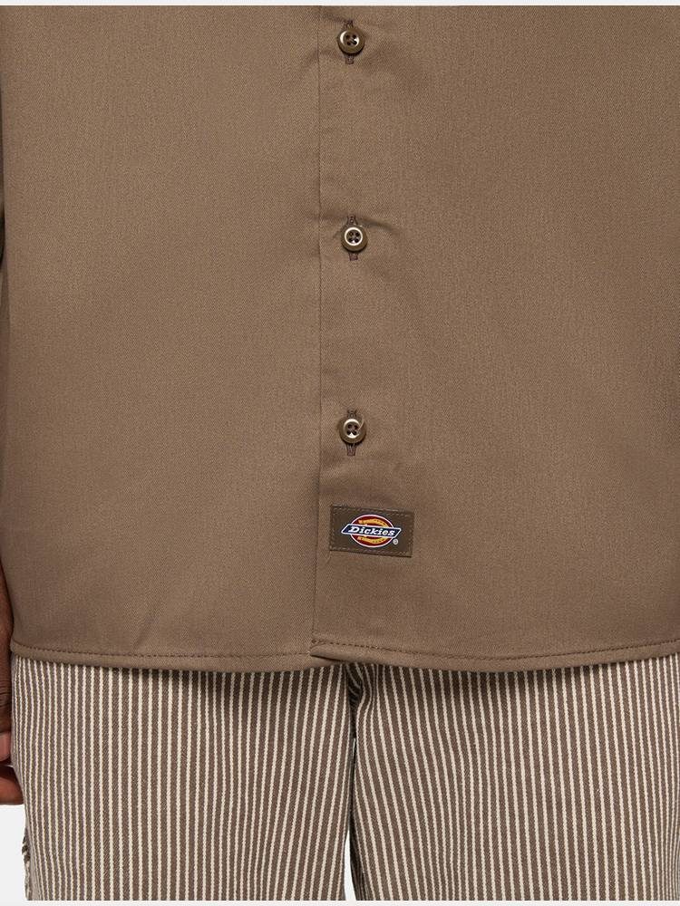 DICKIES WORK SHIRT LS REC MUSHROOM