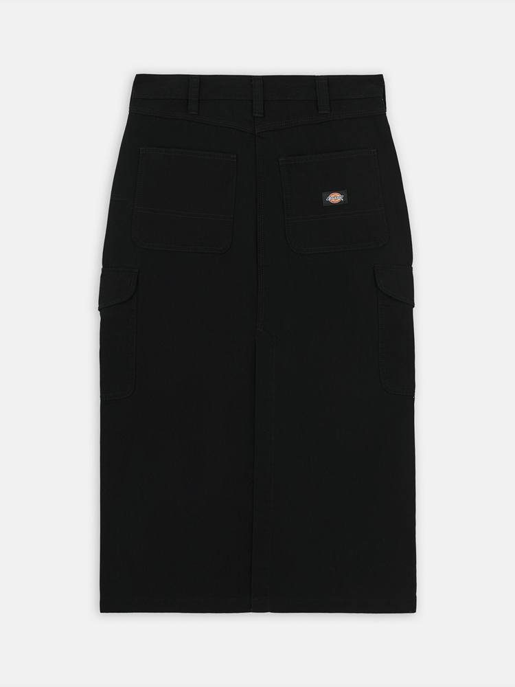 DICKIES DUCK CANVAS CARGO SKIRT W BLACK