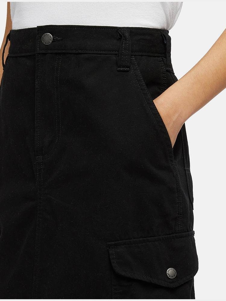 DICKIES DUCK CANVAS CARGO SKIRT W BLACK