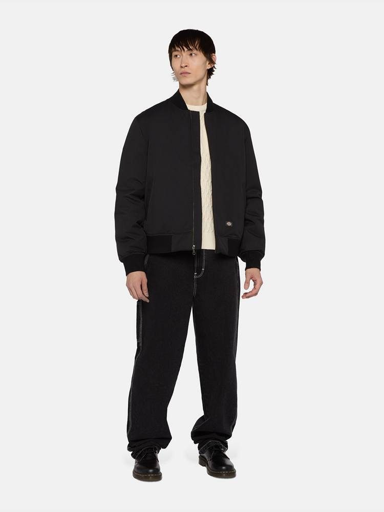 DICKIES PLAINS BOMBER BLACK