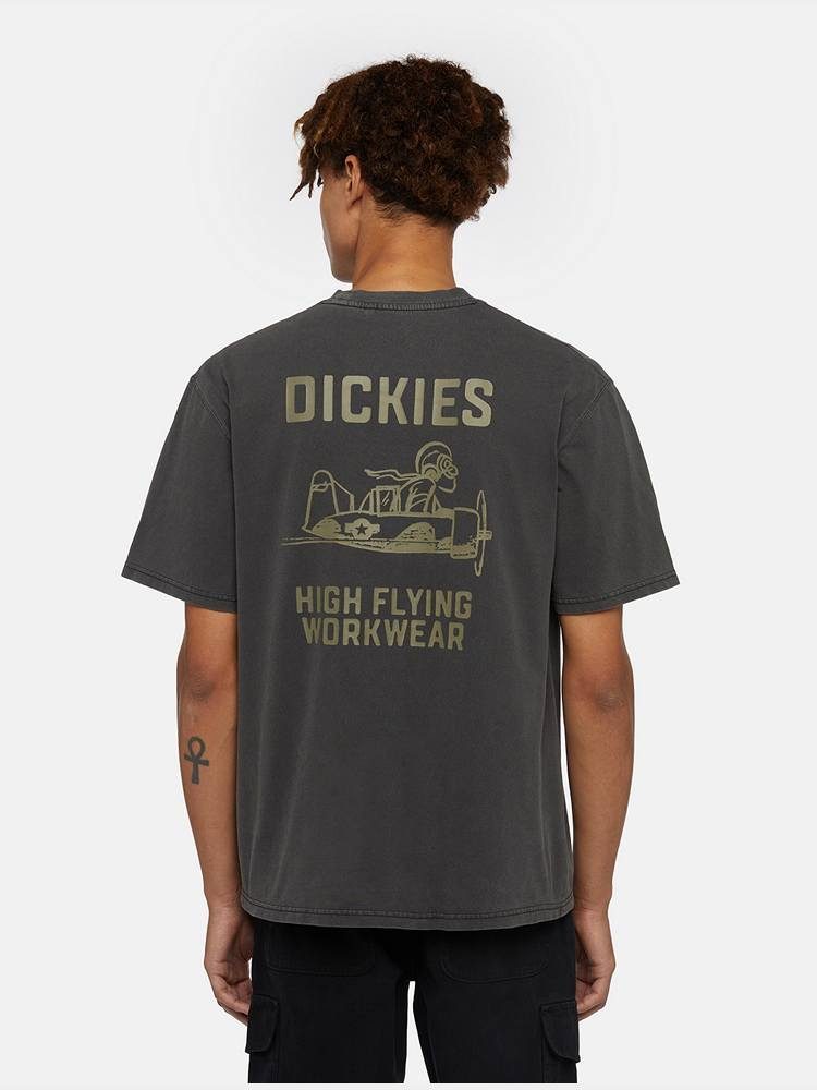 DICKIES HIGH FLYING WORKWEAR TEE BLACK