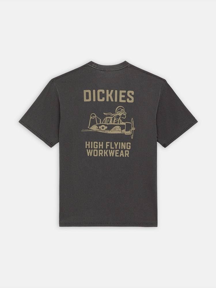 DICKIES HIGH FLYING WORKWEAR TEE BLACK