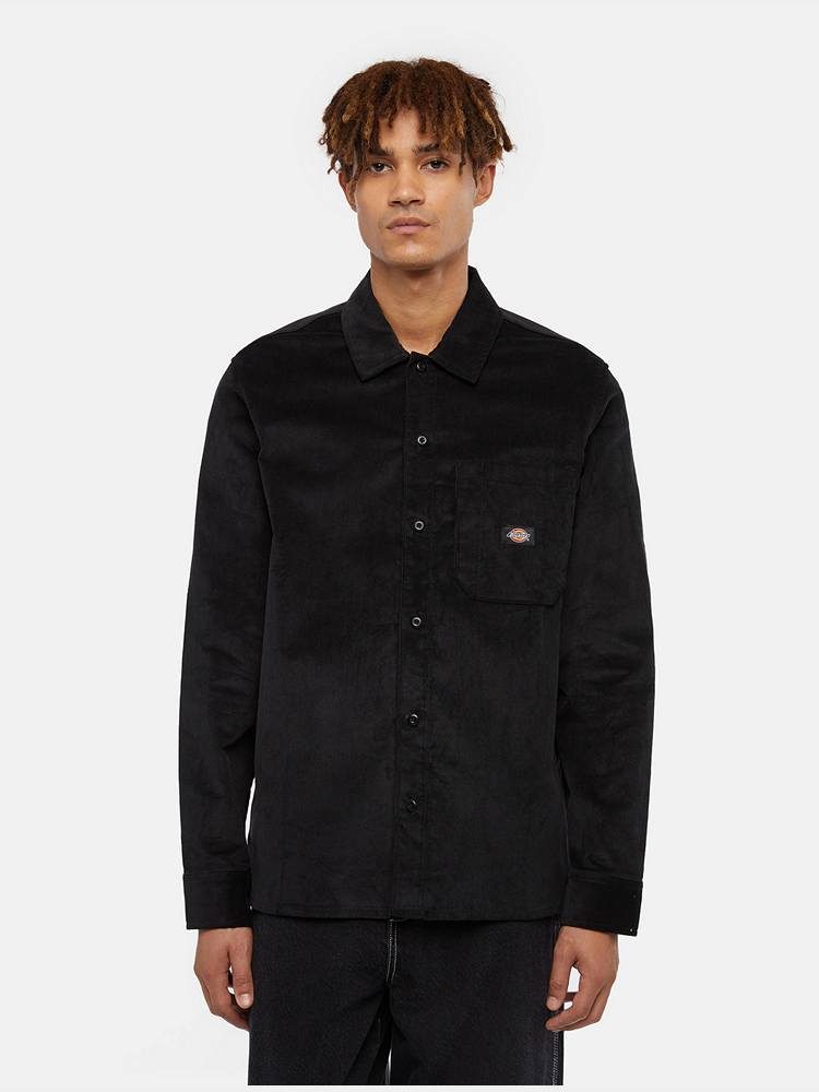 DICKIES CORDUROY SHIRT LS BLACK