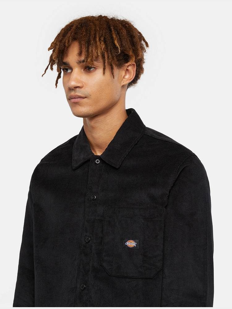 DICKIES CORDUROY SHIRT LS BLACK