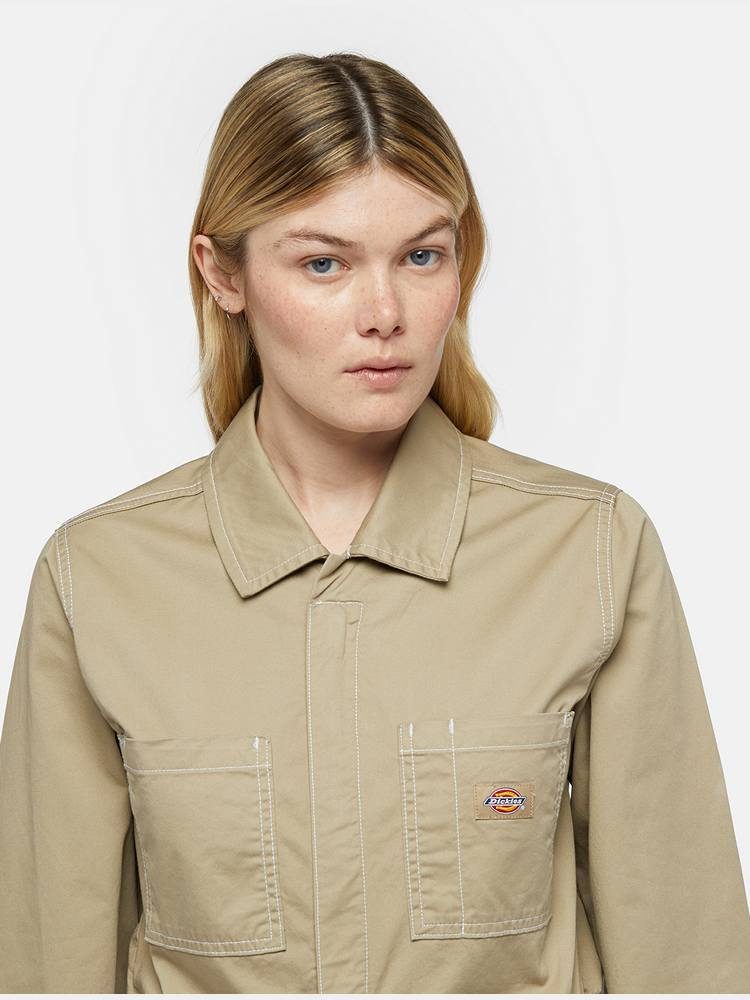 DICKIES SUN PRARIE COVERALL W KHAKI