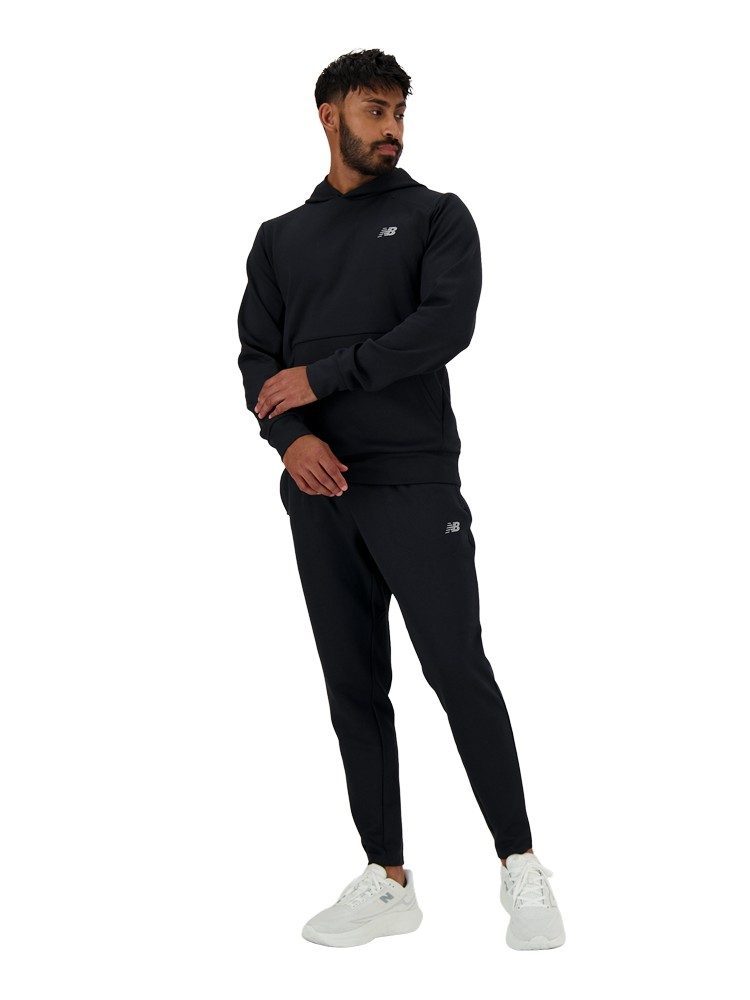 NEW BALANCE TECH KNIT  PULL OVER HOODIE BLACK