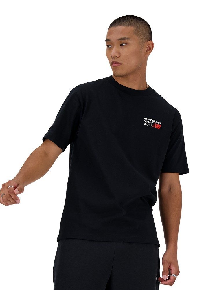 NEW BALANCE ATHLETICS PREMIUM LOGO T-SHIRT BLACK