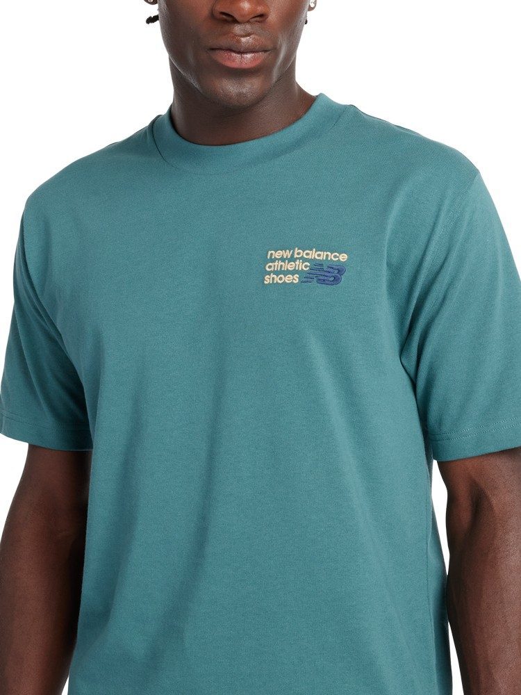 NEW BALANCE ATHLETICS PREMIUM LOGO T-SHIRT NEW SPRUCE