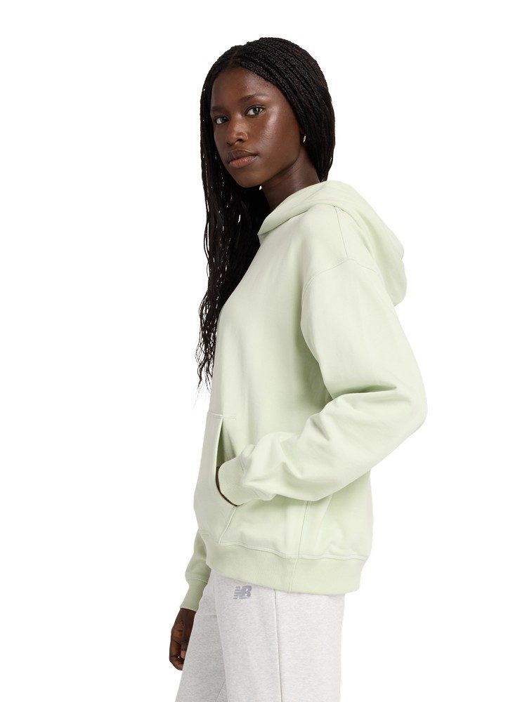 NEW BALANCE ATHLETICS FRENCH TERRY OVERSIZED CHOICE HOODIE NATURAL MINT