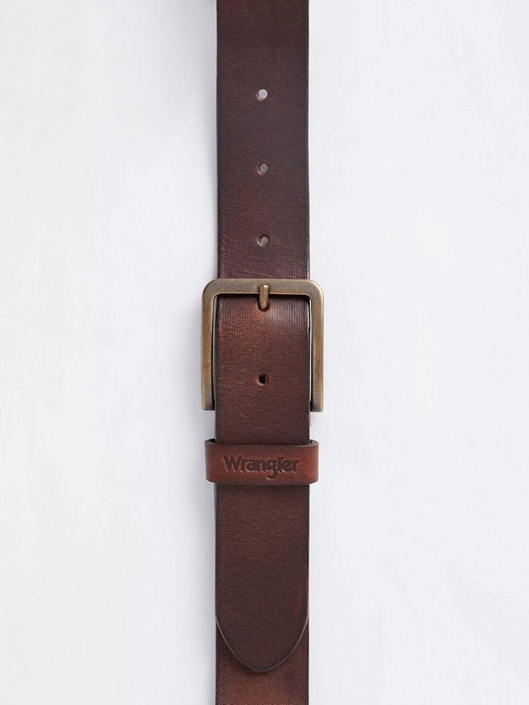 WRANGLER STRUCTURED BELT BROWN