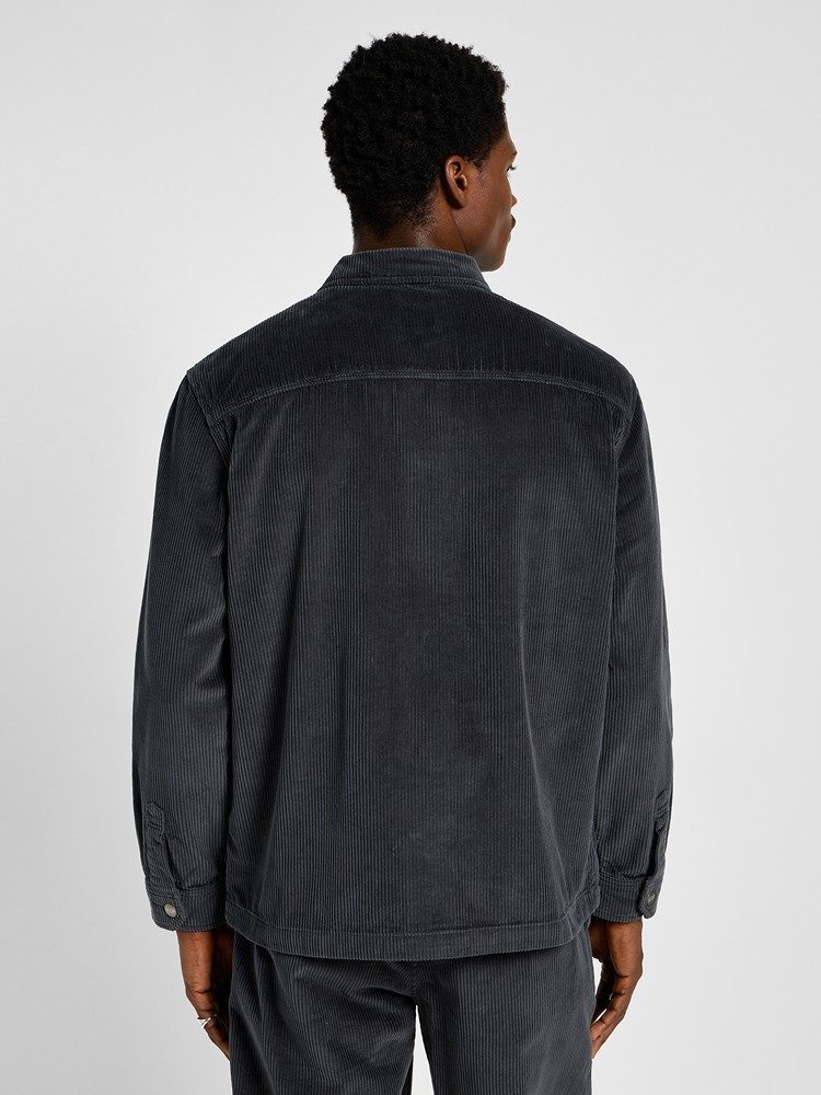 LEE WORKER OVERSHIRT DARK MUTED GRAY