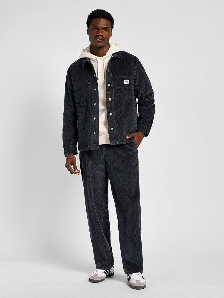 LEE WORKER OVERSHIRT DARK MUTED GRAY