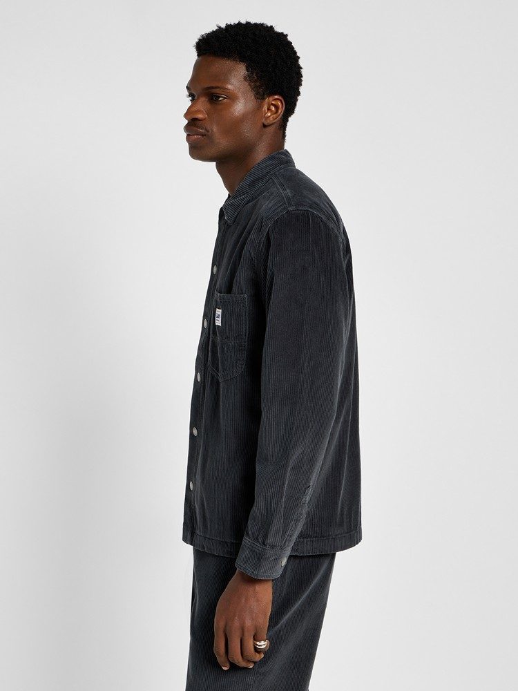 LEE WORKER OVERSHIRT DARK MUTED GRAY