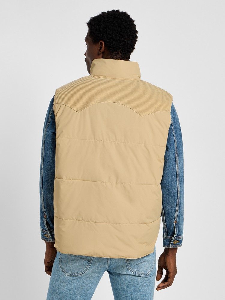 LEE REVERSIBLE WESTERN PUFFER SAND